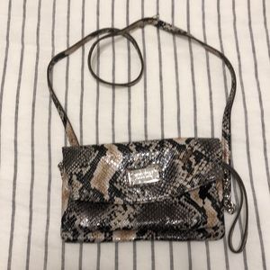Nine West alligator crossbody or wristlet purse